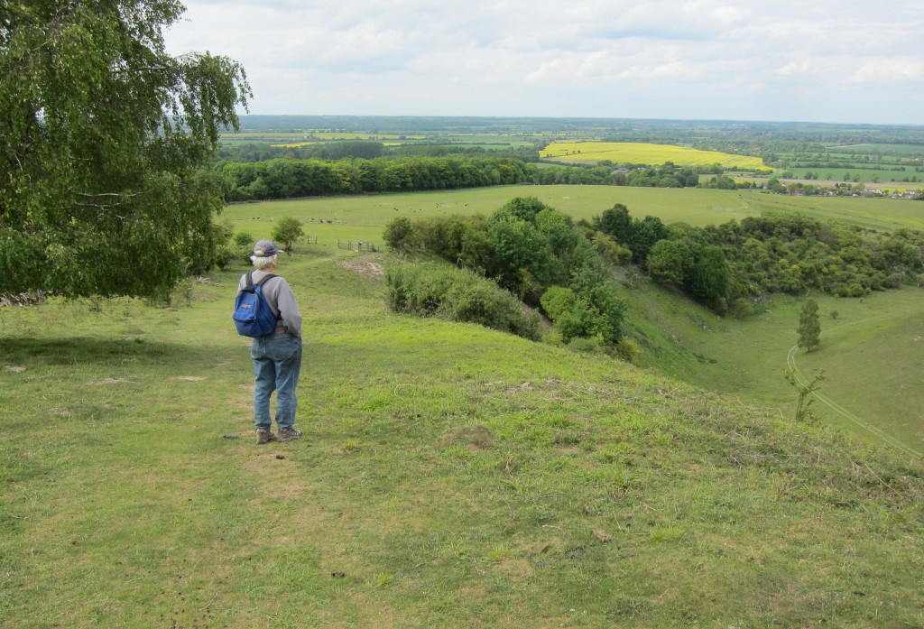 Tosh begins the descent from Telegraph Hill.