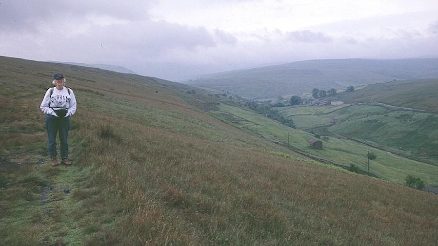 Tosh on the Pennine Way above Keld