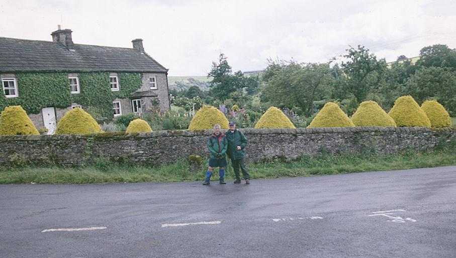 I pose with Hugh Dyer-Westacott in Marske.