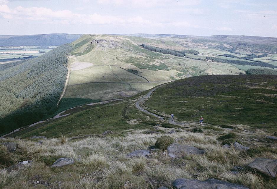 The Lees descend to Garfit Gap