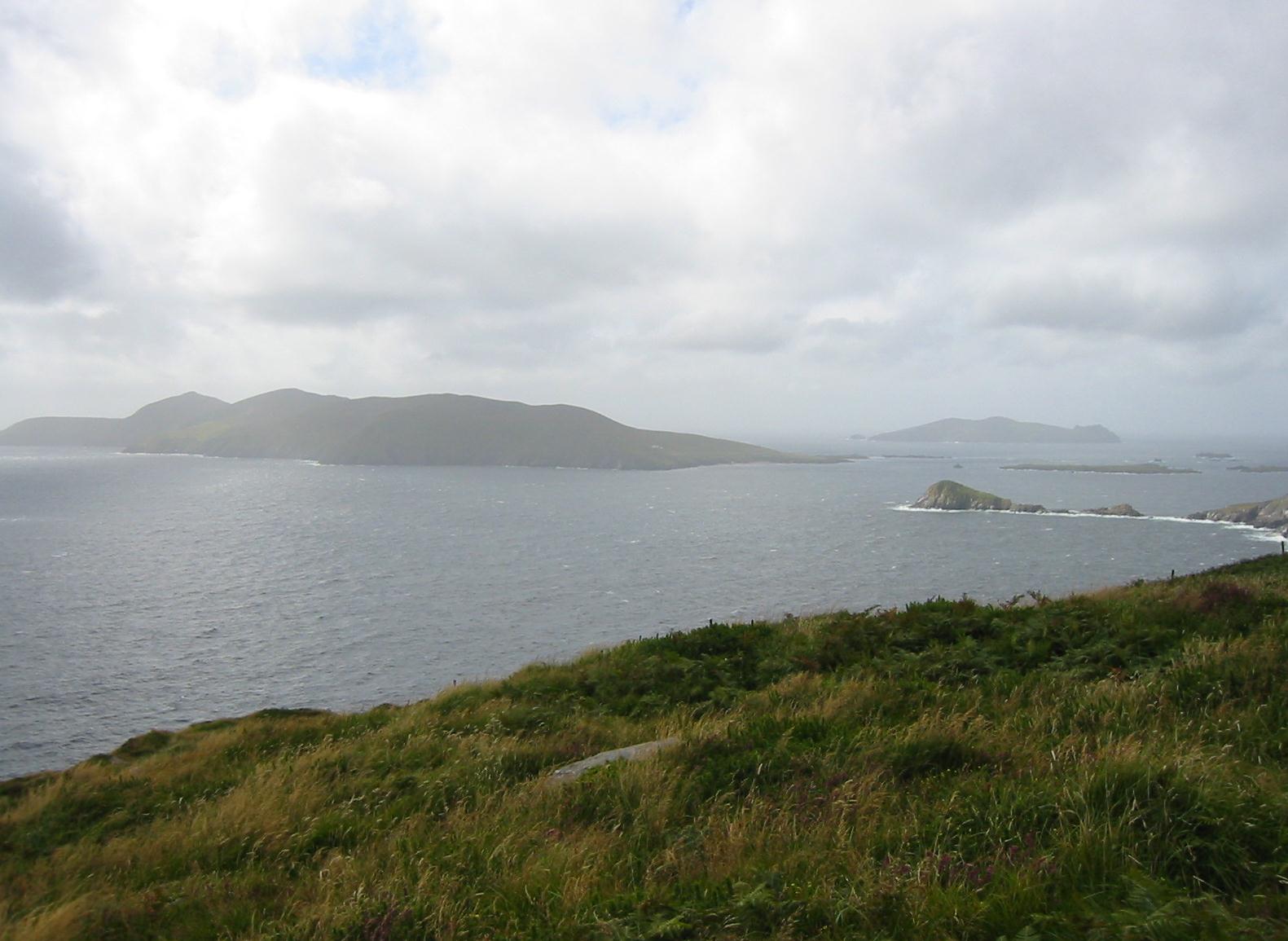 Our first view of the Blasket Islands