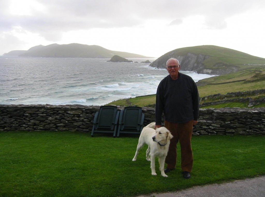 With Molly at Slea Head Farm