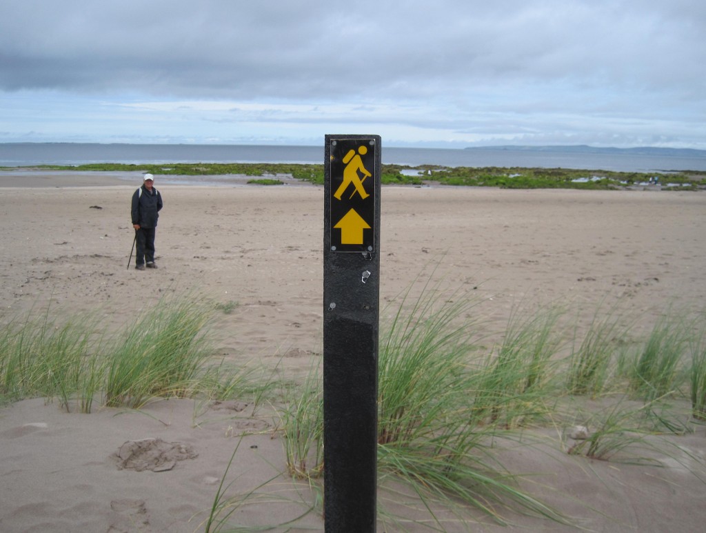 Along the beach of Tralee Bay
