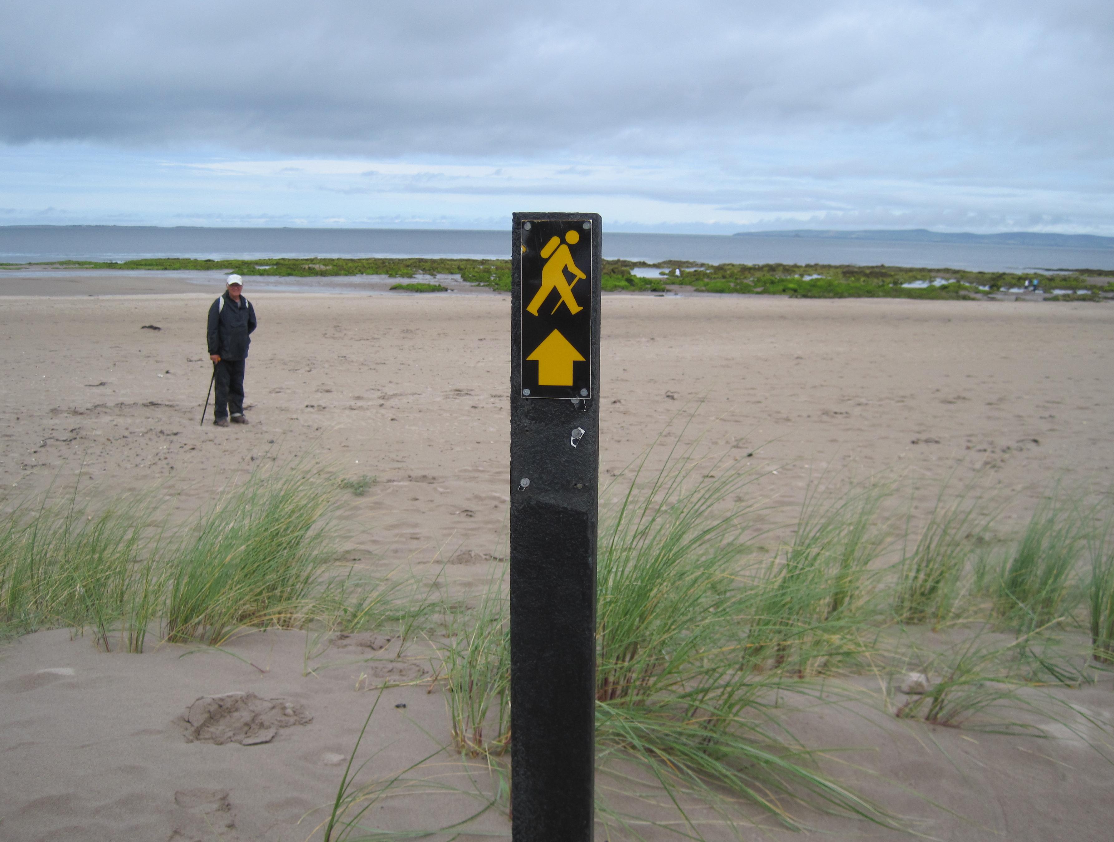 Along the beach of Tralee Bay