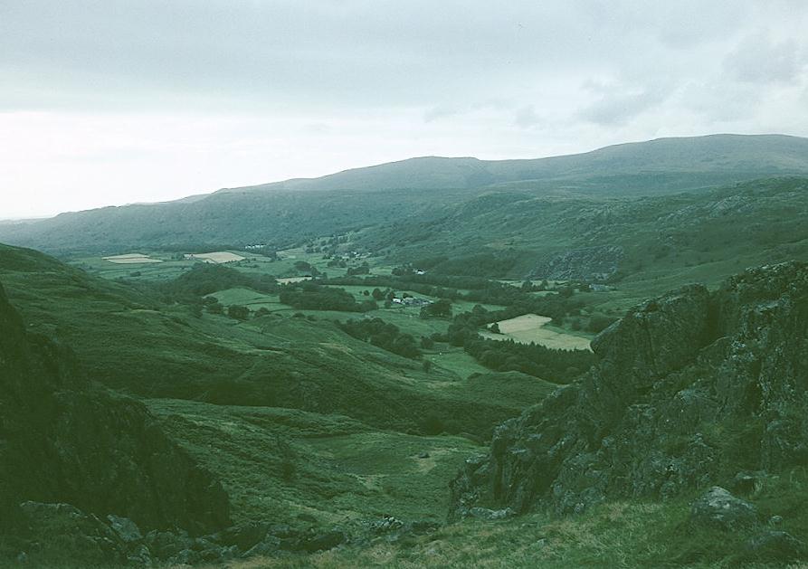 On the descent to Penny Hill – a view of Eskdale