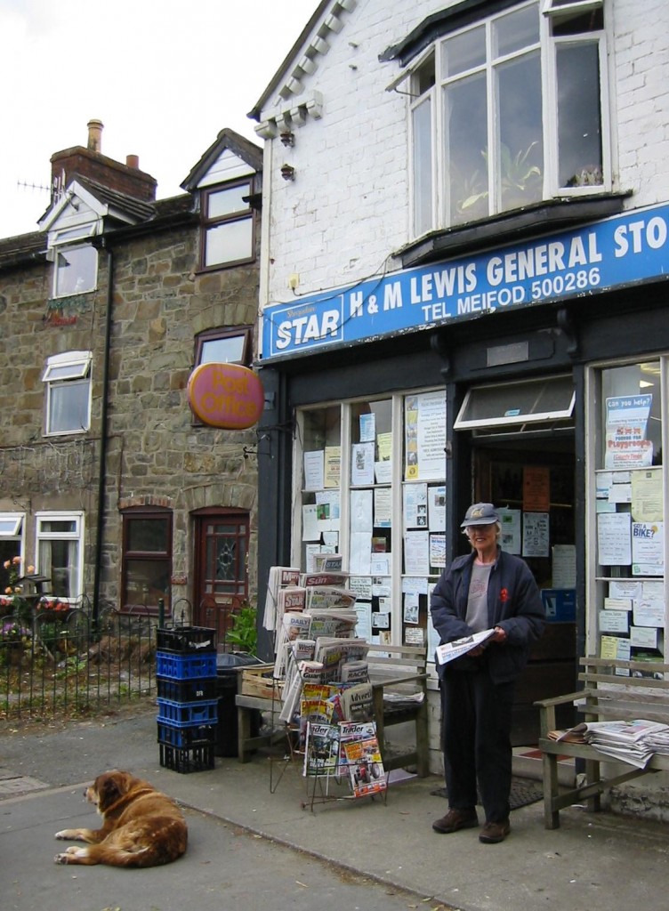 Tosh at the store in Meifod