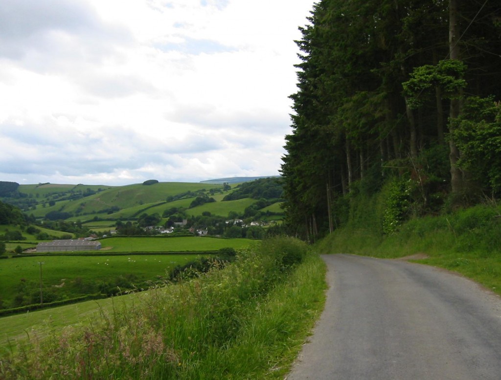 Llangunllo from the north