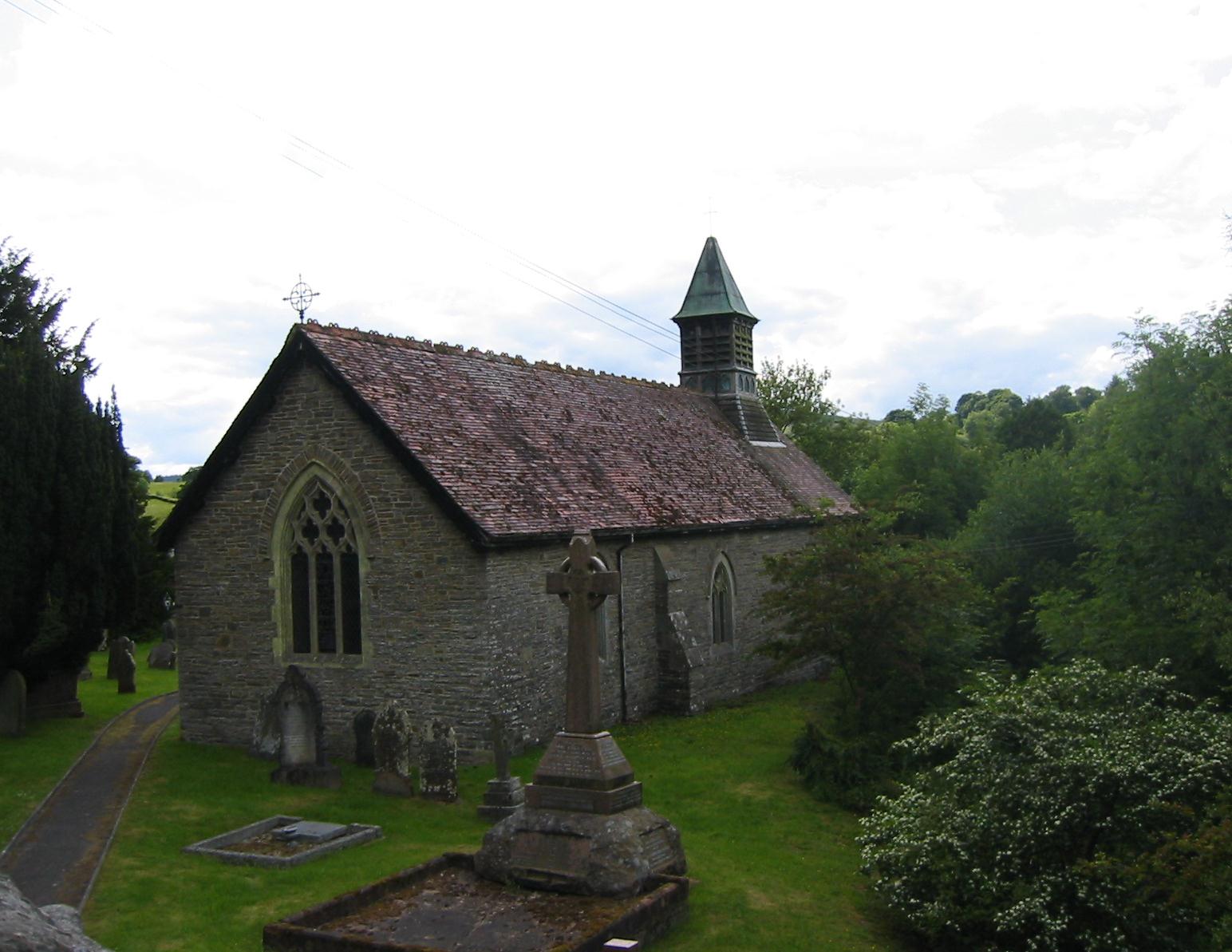 The church at Llanbadarn Fynydd