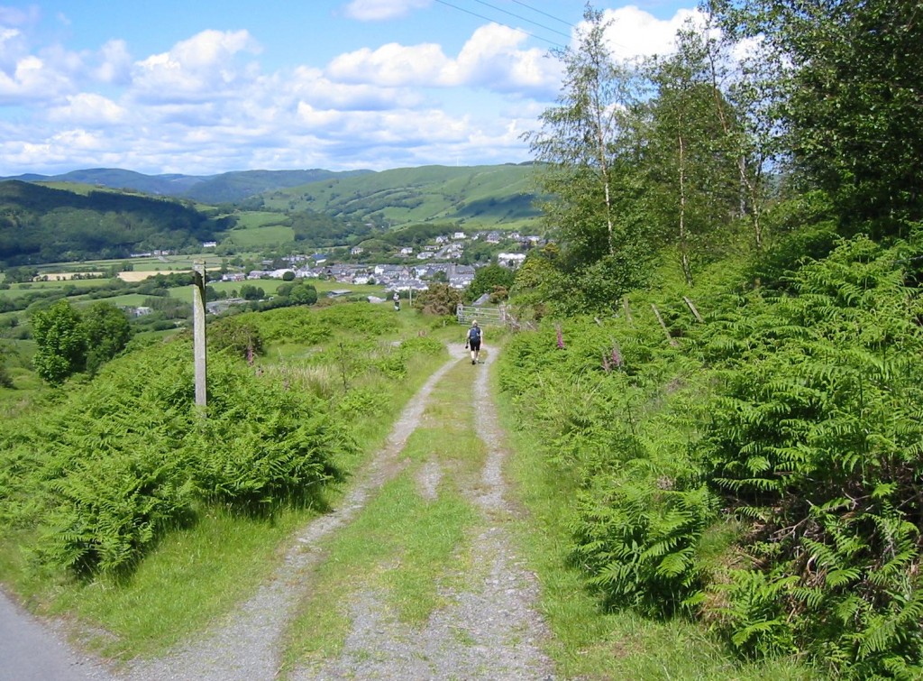 The descent to Machynlleth
