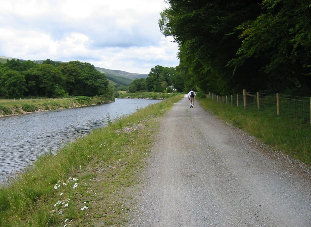Gavan on the canalside track north of Neptune’s Staircase