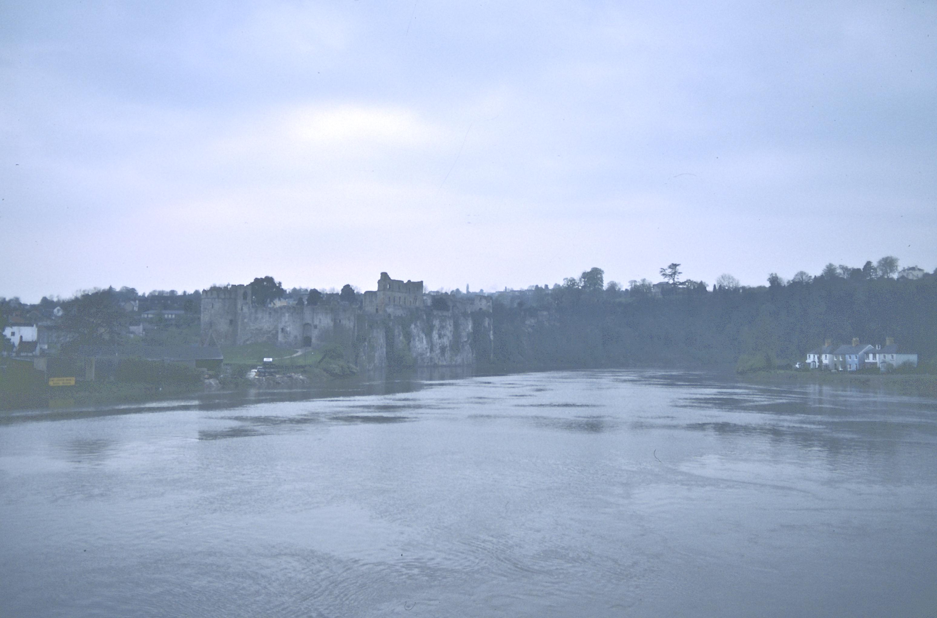 Chepstow Castle from the Wye Bridge