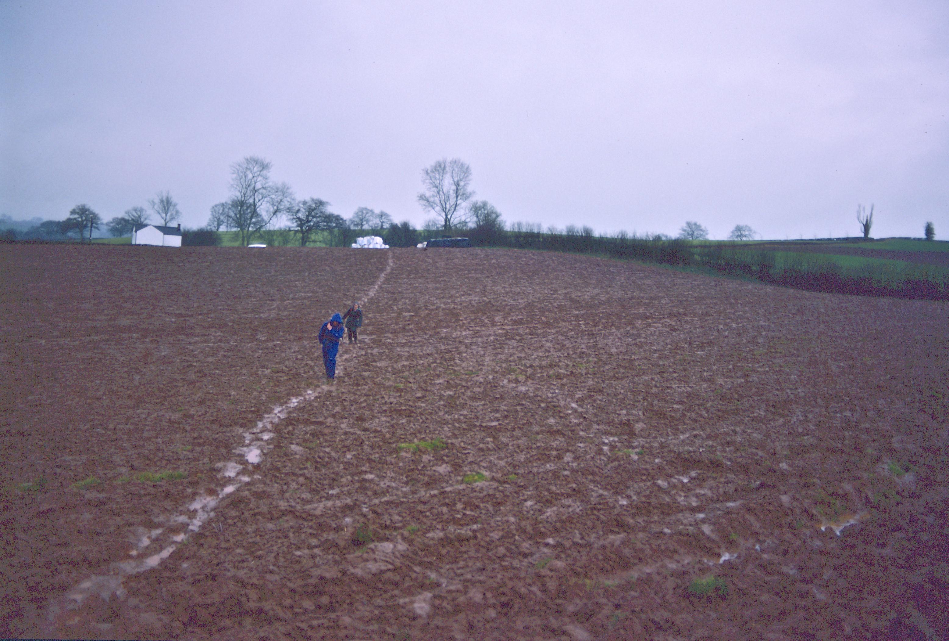 Along the mucky path from Abbey Cottage