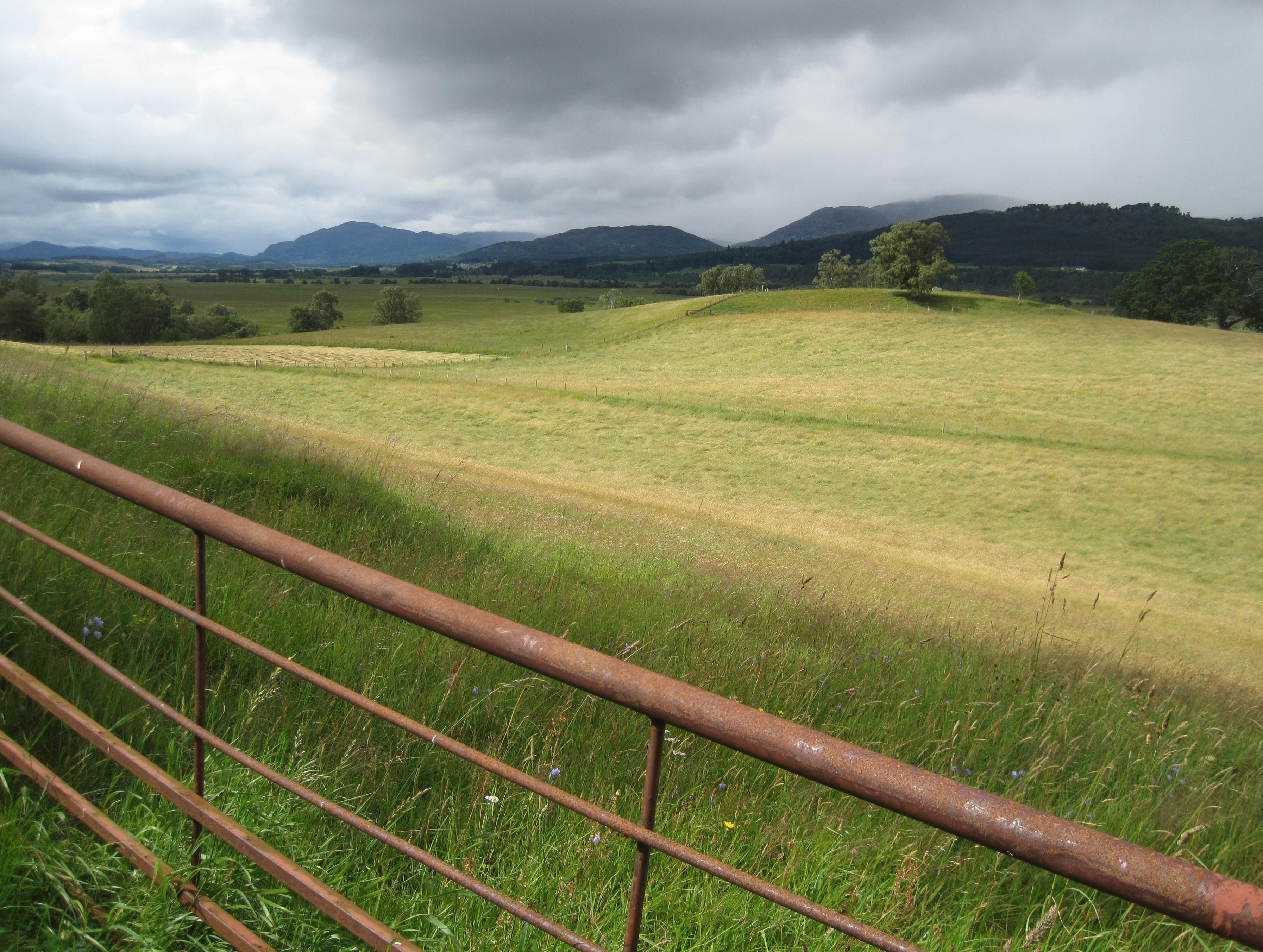On the B970, looking west