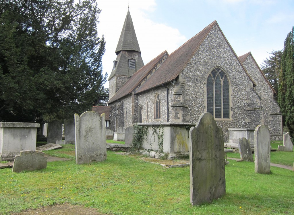 St. Mary’s Church in Bexley ¬– at the end of our first day on the LOOP