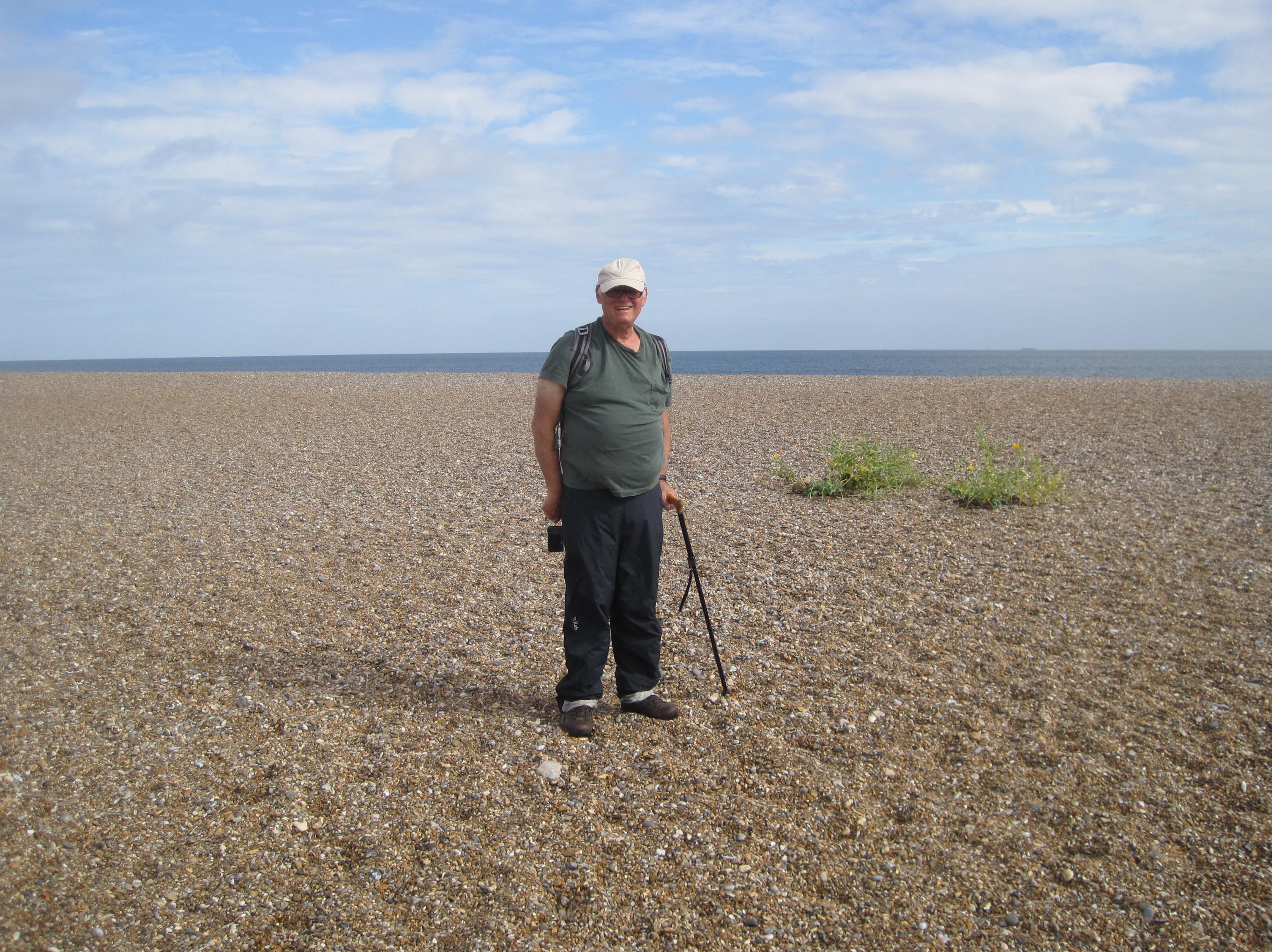 I wouldn’t be smiling for long as we encounter  our first taste of shingle a mile or so after leaving Cley.
