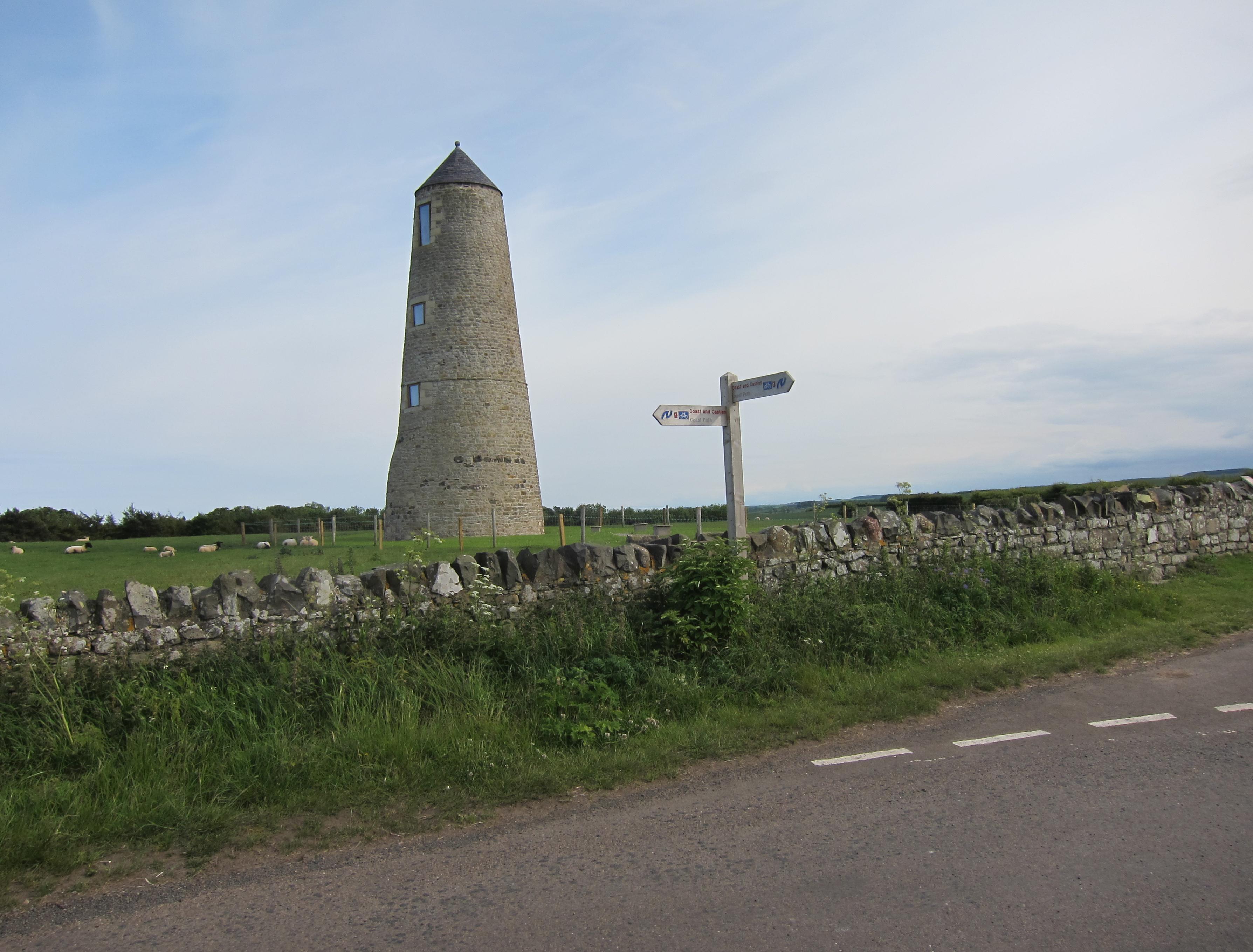 Converted windmill near Spindlestone