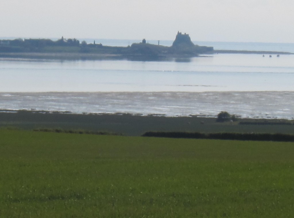 A distant view of Holy Island