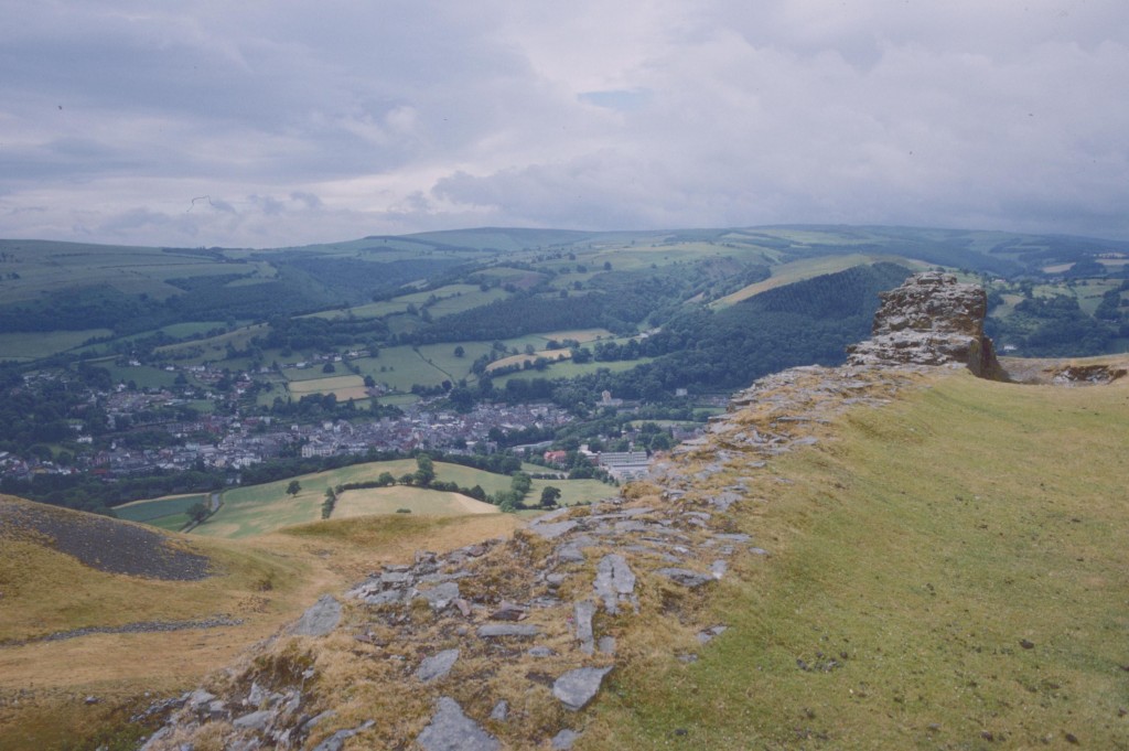 Llangollen from Castell Dinas Bran