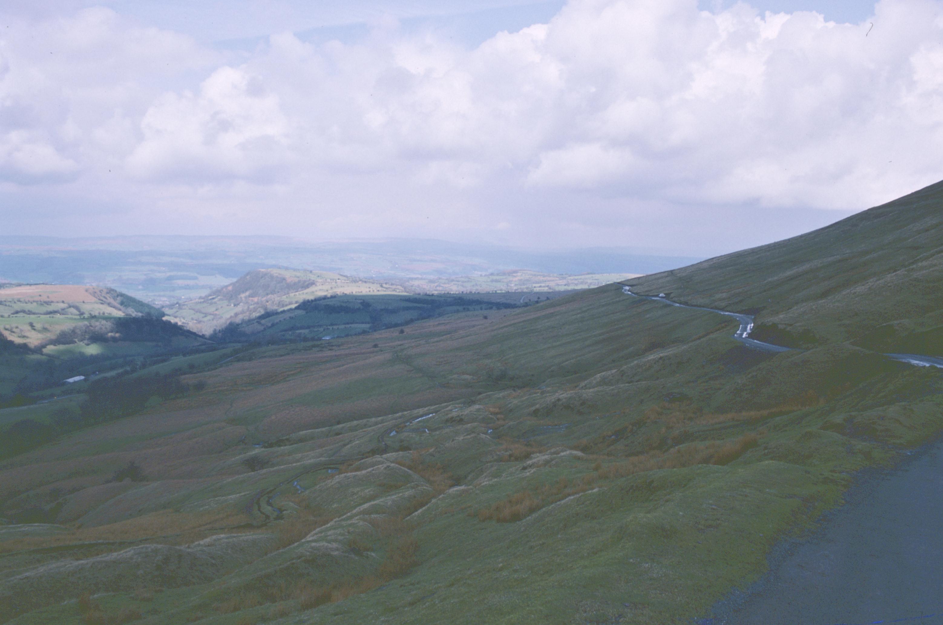 The Hay Bluffs and the Wye Valley from Gospel Pass