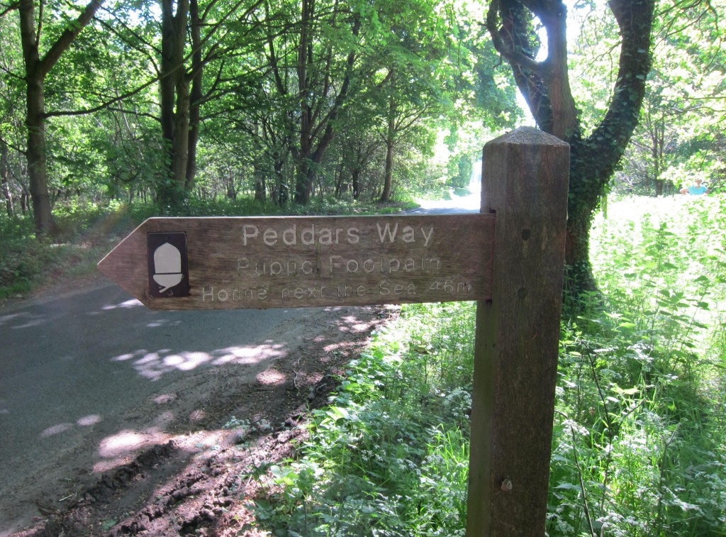 Start of the route at Knettishall Heath