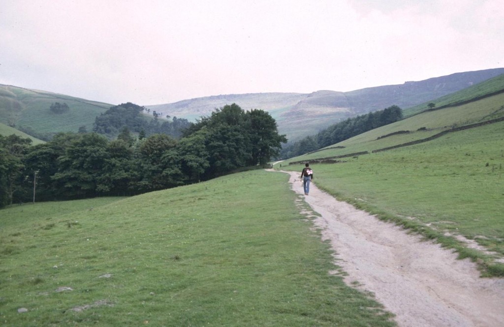 Jay strides off in the Grindsbrook valley
