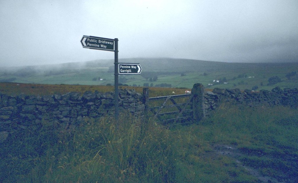 Along the walled lane to Garrigill – with views of the South Tyne Valley opening up at last.