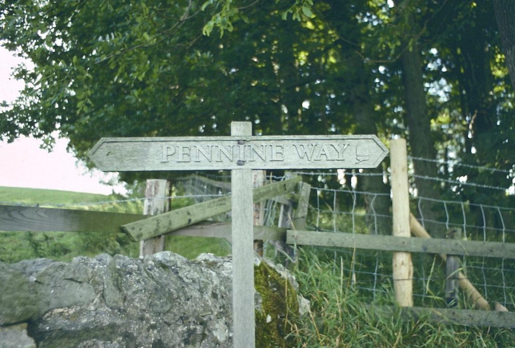 A short distance from Gargrave I encountered my very first Pennine Way finger post.