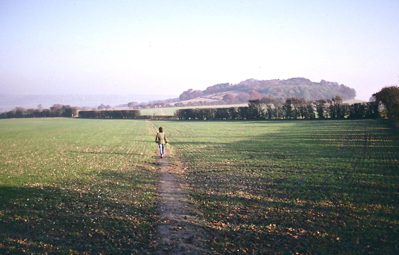 Tony approaching Lodge Hill