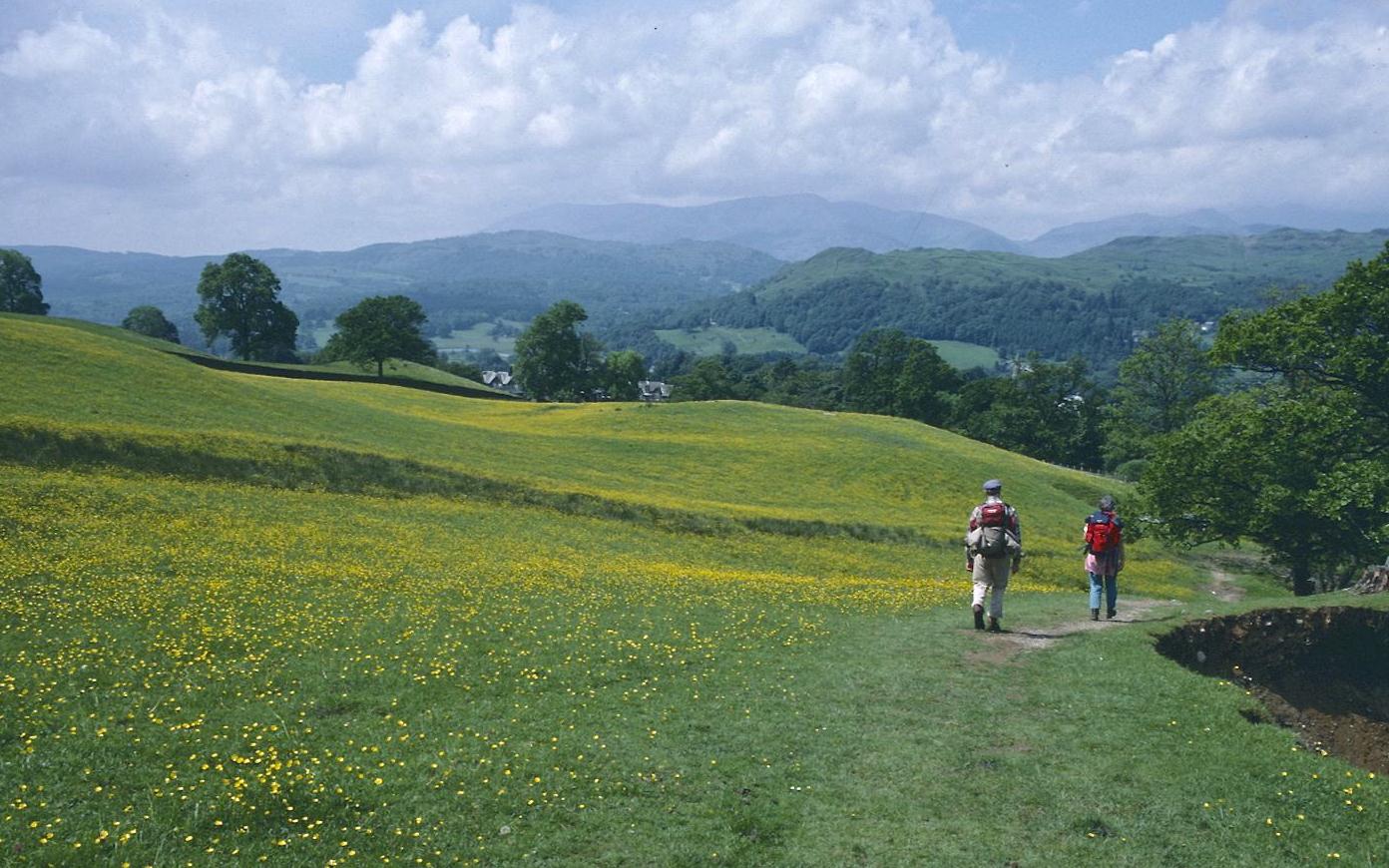 Final stages of the descent from Wansfell Pike