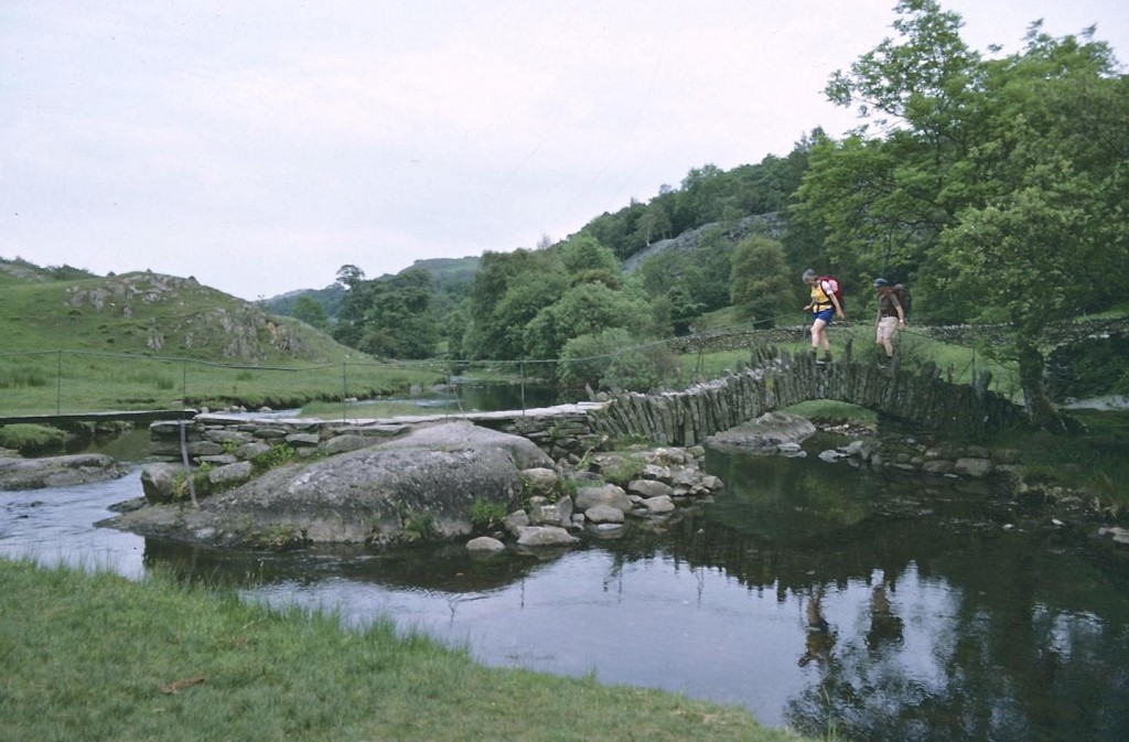 The Lees crossing Slater Bridge