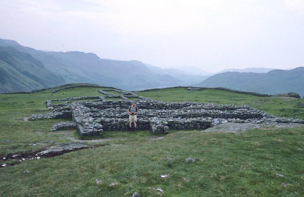 Harold at Hardknott Castle