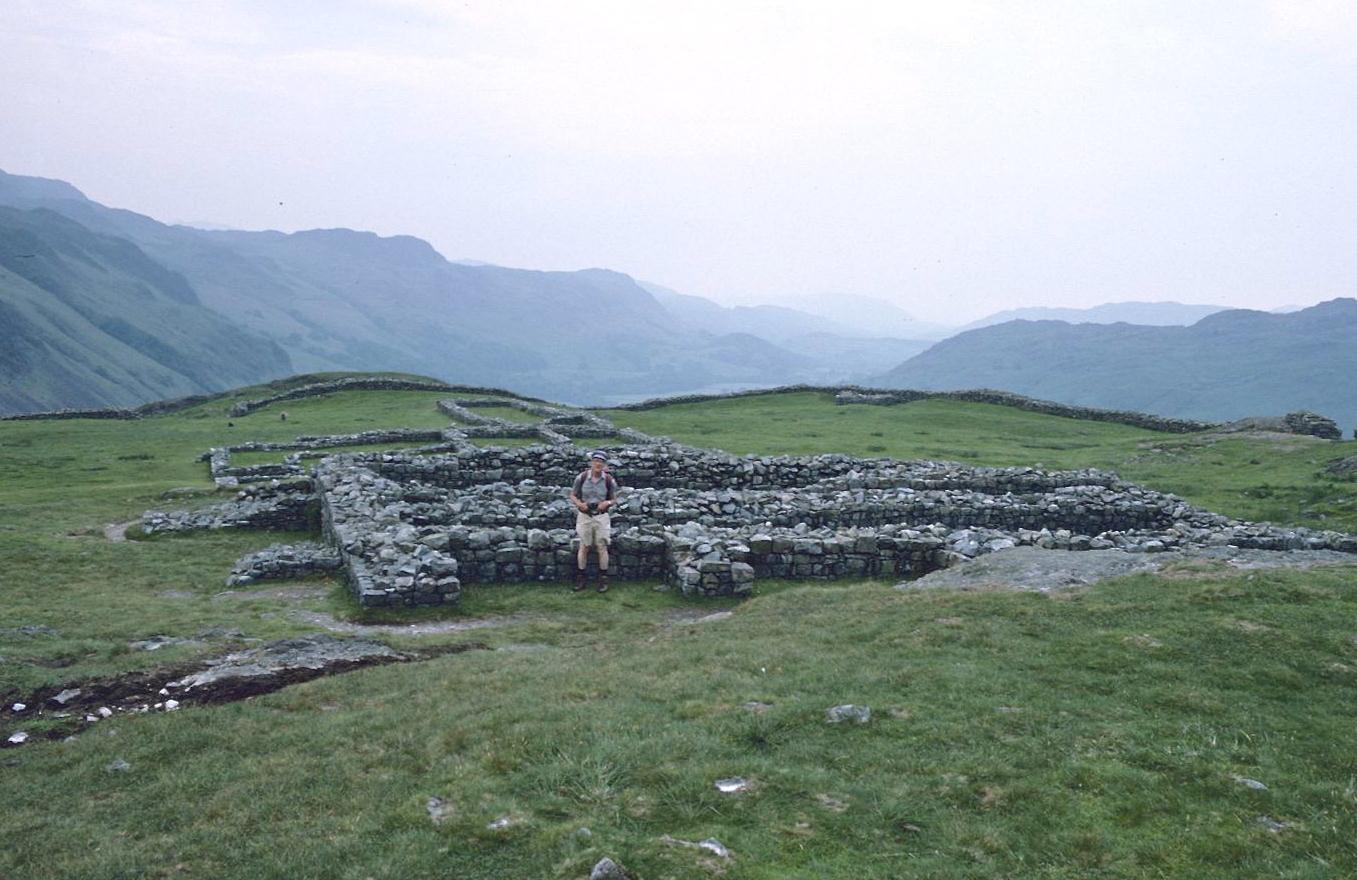 Harold at Hardknott Castle