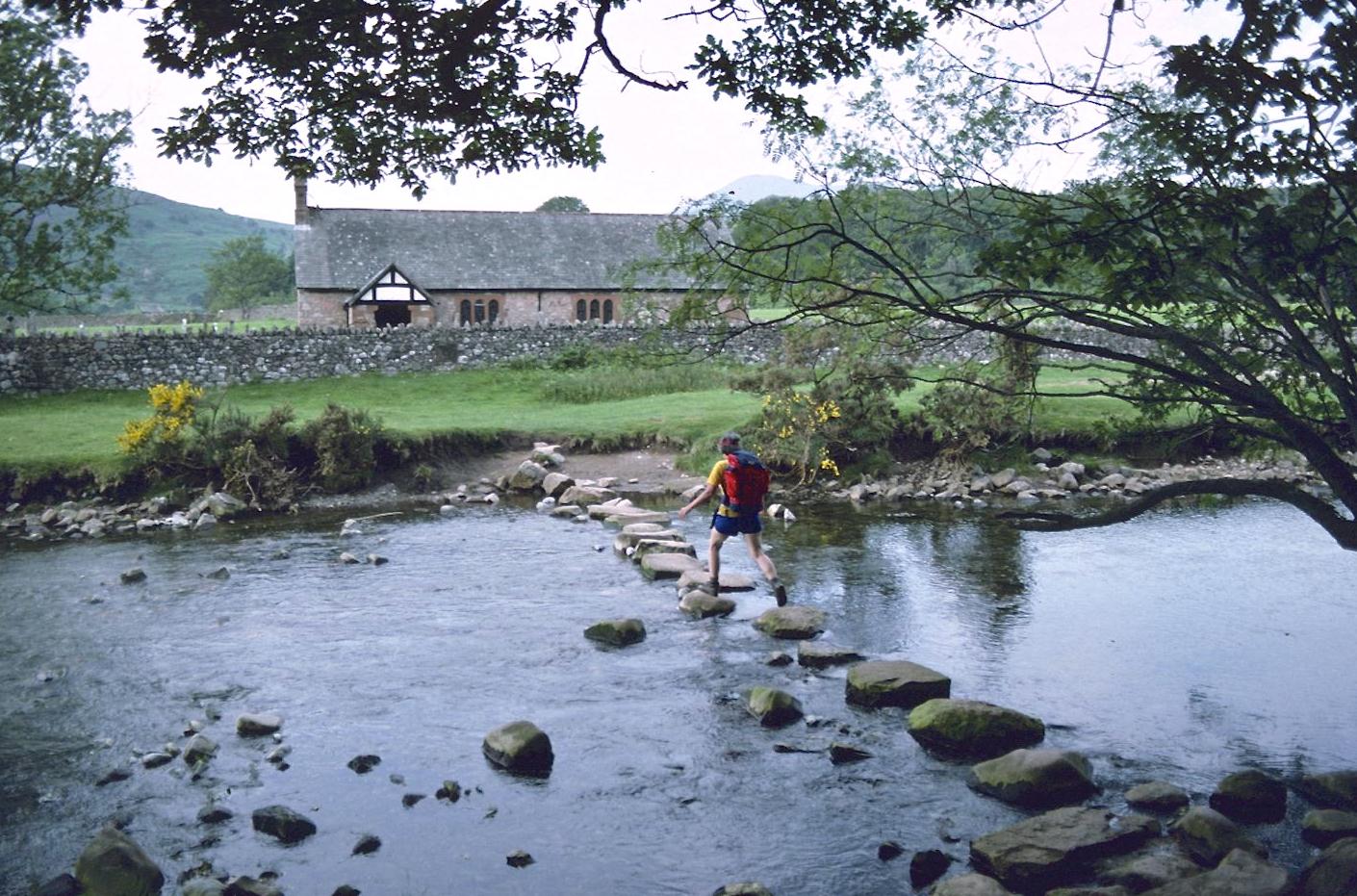 Stepping stones over the River Esk near Boot