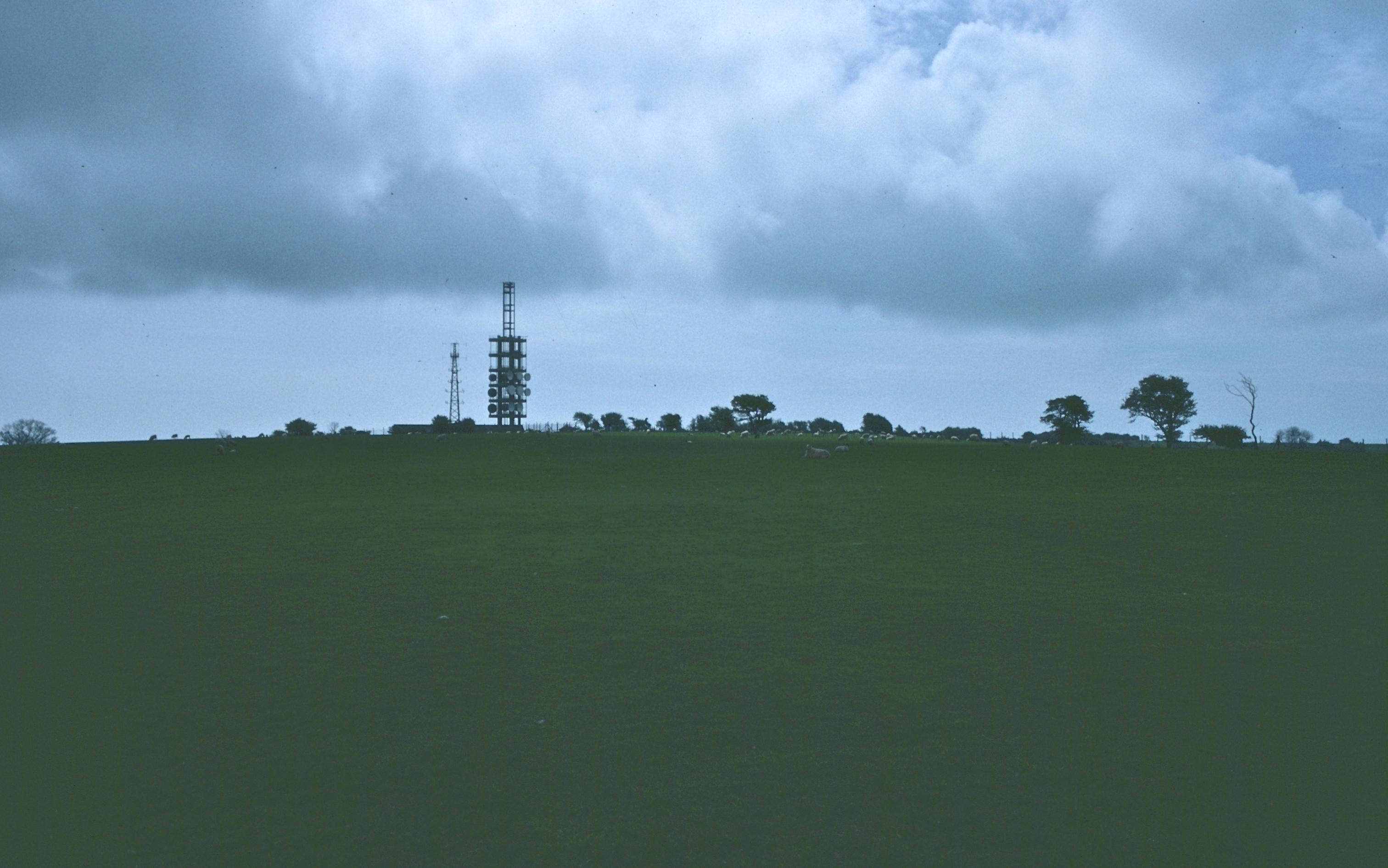 The telecom masts at Etchinghill