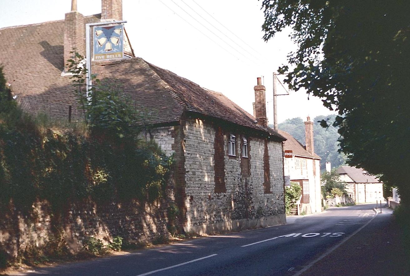Buriton – where my walk on the South Downs Way ended in 1980  and began all over again in 1998.