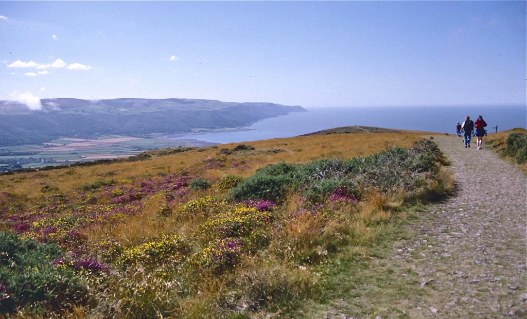 About to begin our descent to Porlock Bay