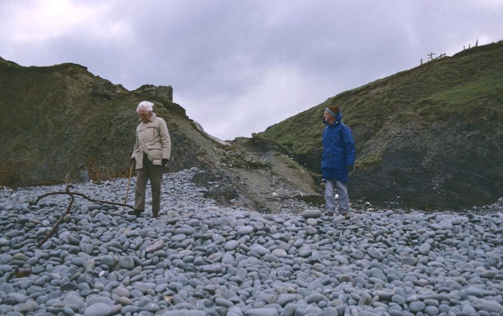 Harold with Q (l) at Green Cliff. I used a version of this photo as an illustration in A Walker’s Alphabet.