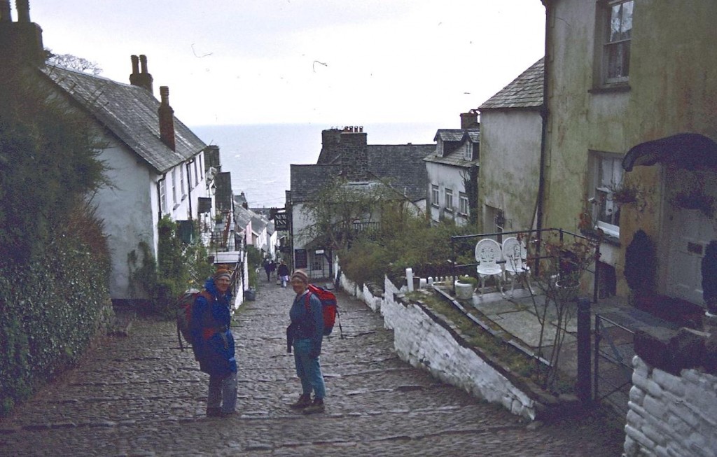 Harold and Tosh approach the New Inn, Clovelly
