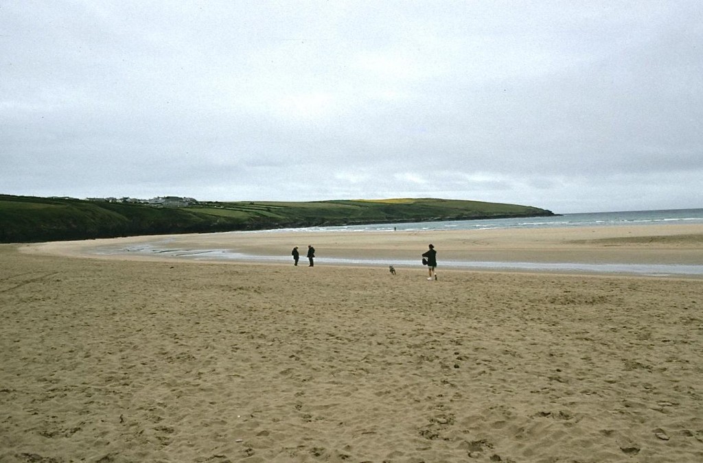 On Crantock Beach
