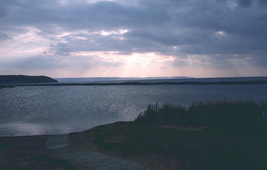 Nearing Westward Ho! – the pebble ridge’s lagoon