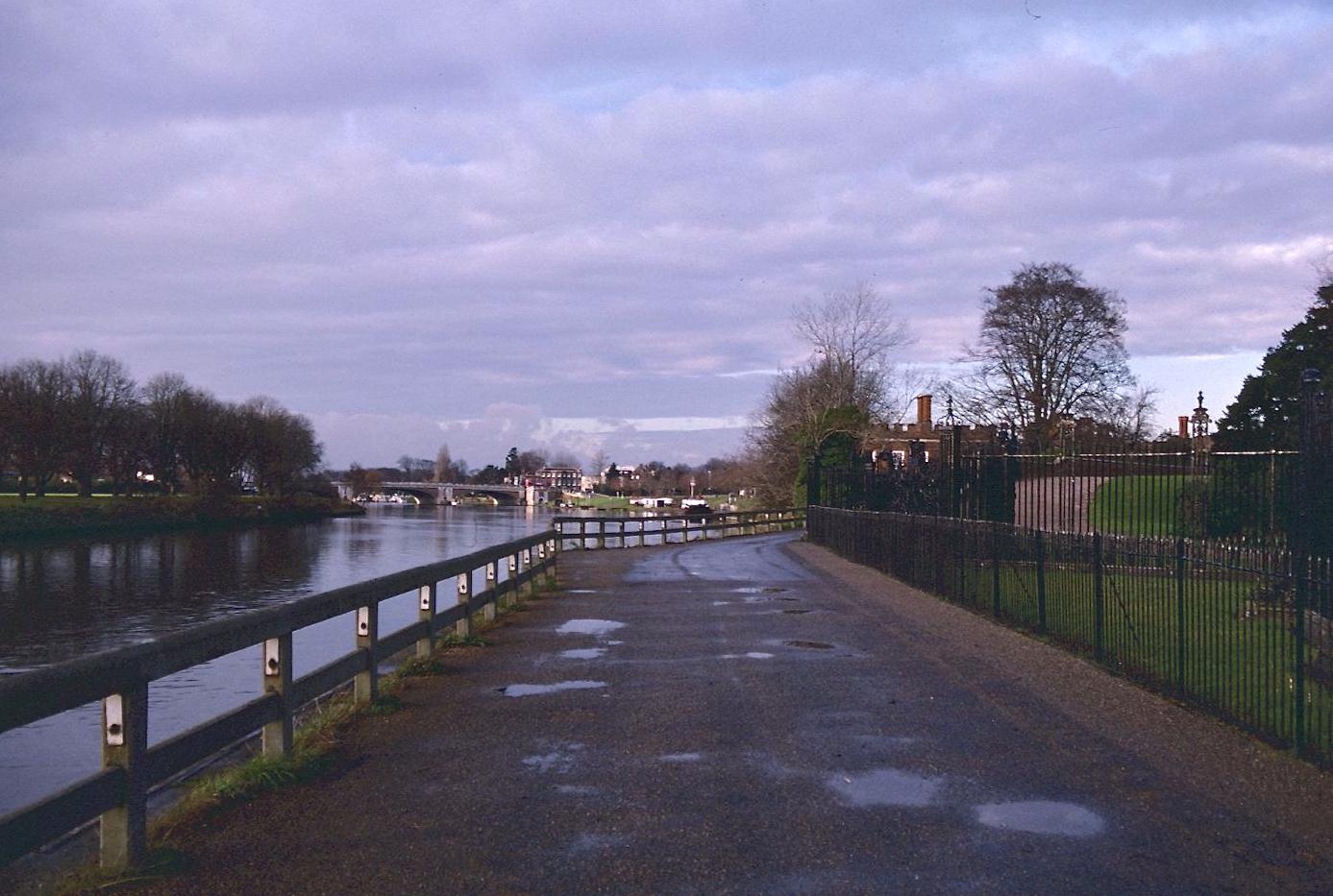 Approaching Hampton Court