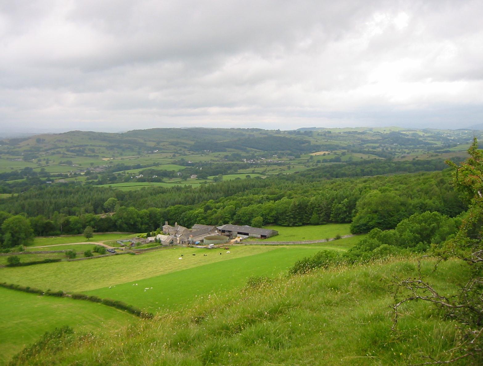 As we climb Scout Scar, a retrospective view of Barrowfield Farm