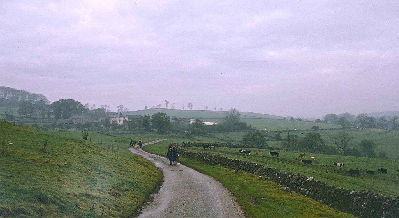 Approaching Throwley Hall
