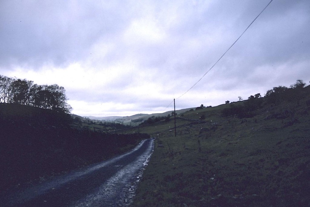 A lonely road in the Dove Valley, north of Hartington