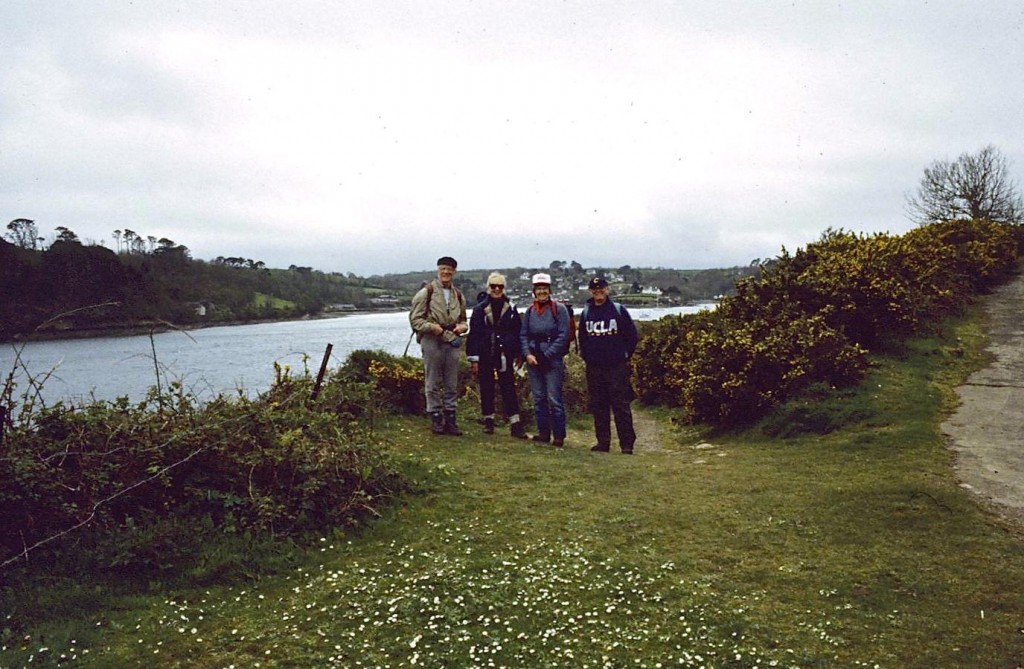 Our group above Helford Passage