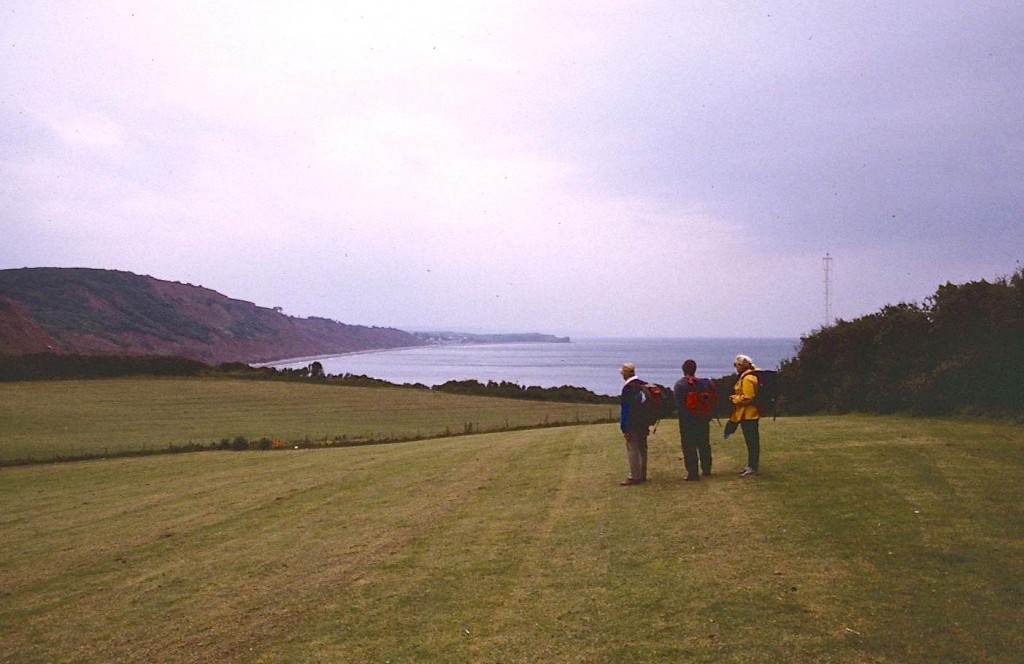After Sandy Bay – a distant view of Budleigh Salterton